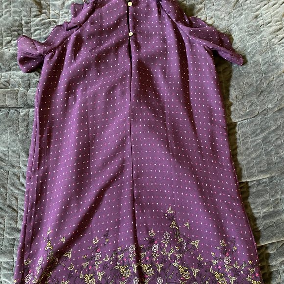 Purple Patterned Dress - Picture 2 of 6